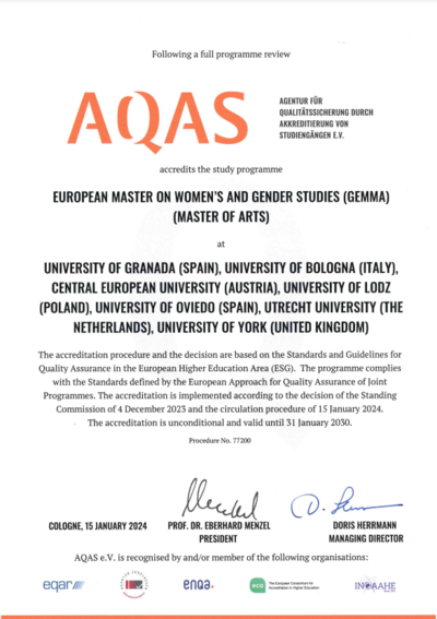 AQAS certificate